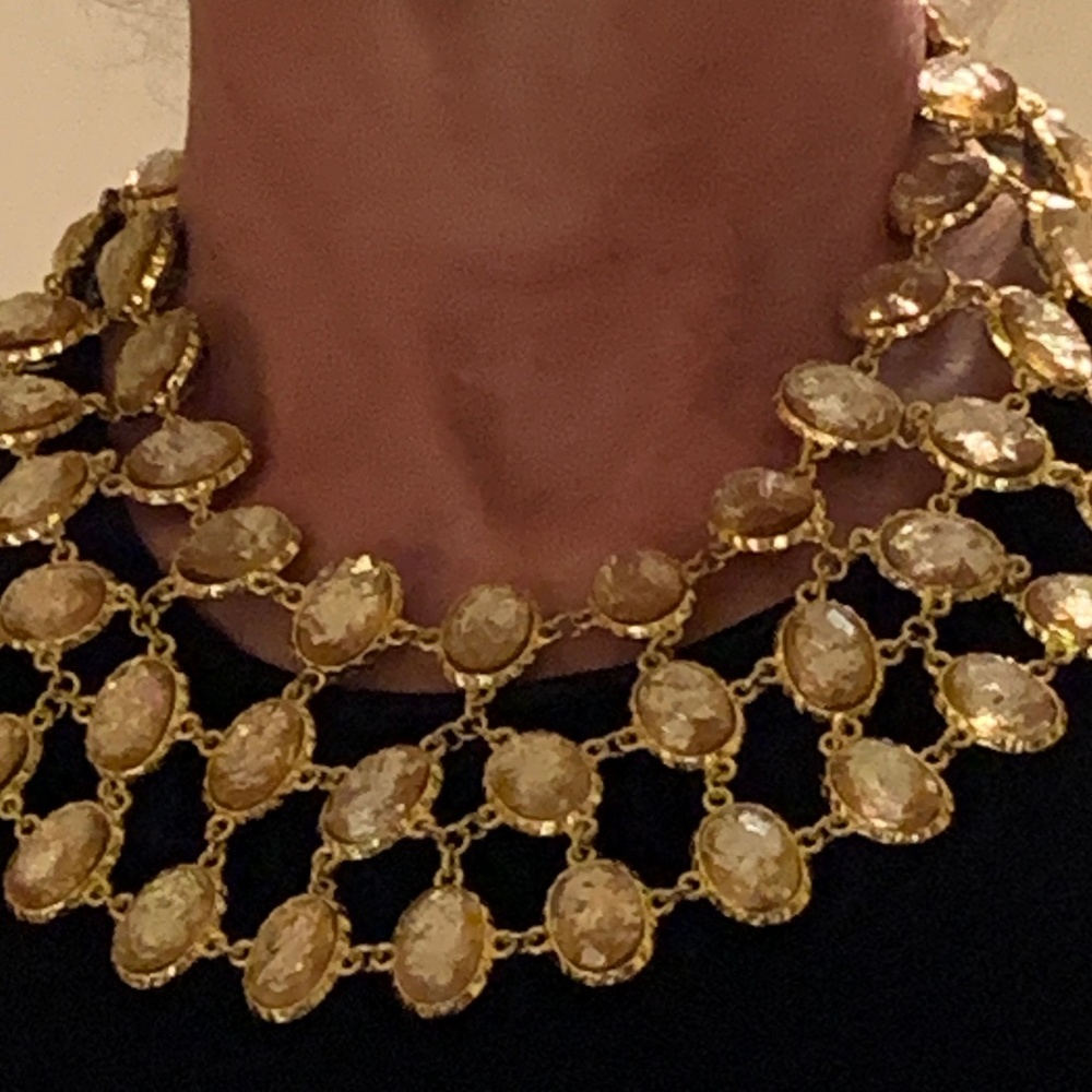 Statement Double sided Bib Necklace by Amita Singh